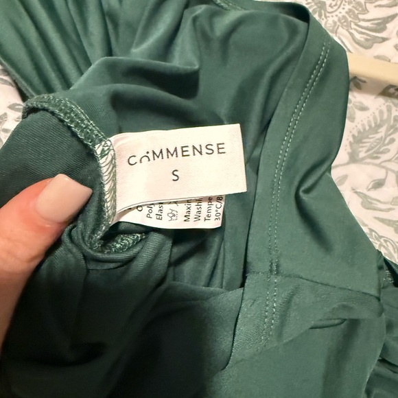 Commense One Shoulder Top with Drape Detail - Picture 6 of 6